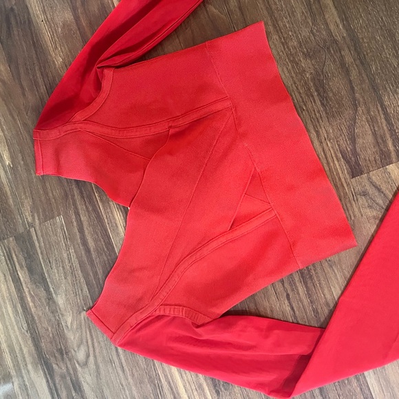 Chic Red Women's Blouse - Picture 3 of 4